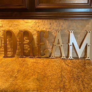 Pottery Barn Kids “dream” wooden wall letters